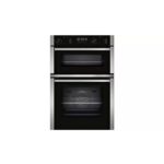 NEFF N50 U2ACM7HH0B Double Oven with Pyrolytic Self Cleaning, Wifi Enabled with Home Connect